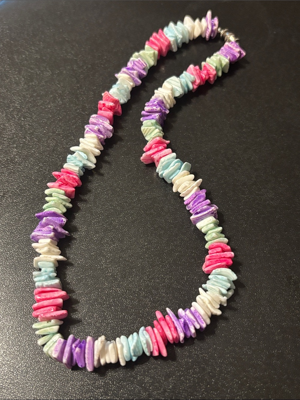Colorful Shell Chip Pastel Bead Necklace Mermaidcore